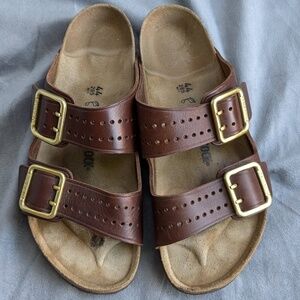 COPY - Birkenstock Arizona Men's Bold Gap Leather Sandals / Size 44 / US Size 1…